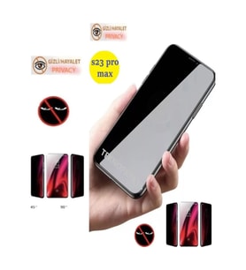 Reeder S23 Pro Max Hayalet Ekran Koruyucu Privacy Tam Kaplayan Kırılmaz Cam