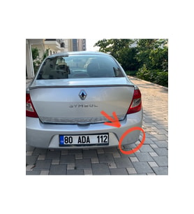Renault Clio Symbol Thalia 2009-2012 arka tampon kapağı