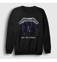 Presmono Unisex Siyah Ride Metallica Sweatshirt 293510tt