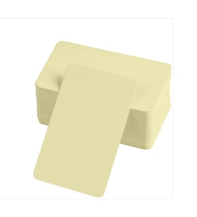 Oval Kenarlı 50 Adet 5x8 cm Boş Kart Seti