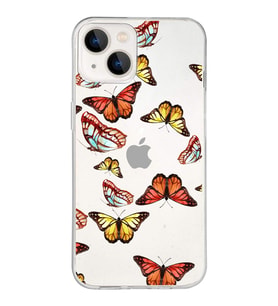 PrintiFy Apple  iPhone 13 ile Uyumlu 1mm Slim Fit Water Color 2 Baskılı Şeffaf  Kılıf