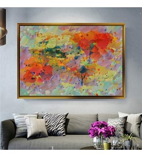 Altın Çerçeveli dekoratif tablo l694 (Gold)