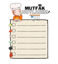 Mutfak Notlarım Pvc Kaplama A4 (01)