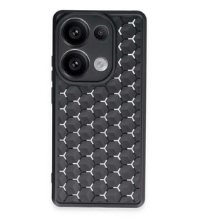 Redmi Note 13 Pro 5G Kılıf Petek Silikon Kapak - Siyah