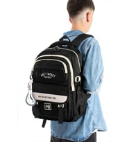 Ventis Unisex Okul Çantası Ortaokul Lise Sırt Çantası 43*30 Cm Su Geçirmez Kumaş Çok Cepli Vnt1-C