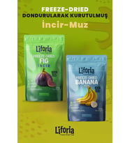 2’li Dondurularak Kurutulmuş Kuru Meyve - Sağlıklı Atıştırmalık - İncir Ve Muz Kurusu Freeze Dried