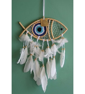 Tek Gözlü Balık Bambu Düş Kapanı/Dreamcatcher