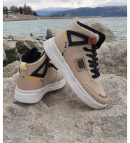 Dunlop 2243 Bej Renk Fuspetli Ortapedik Boğazlı Spor Ayakkabı