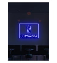SHAWARMA Yazılı ve Şekilli Neon Tabela