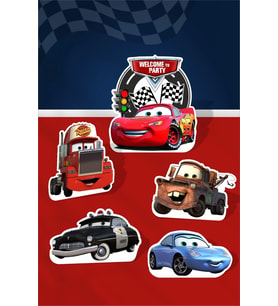 Şimşek Mcqueen Cars Temalı Doğum Günü * Ayaklı Pano Seti