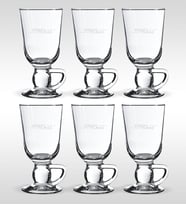 BK Gift Kişiye Özel İsimli 6'lı Irısh Kulplu Latte Bardağı (Beyaz)
