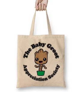 Guardians Of The Galaxy Baby Groot Appreciation Society Bez Çanta Uzun Saplı