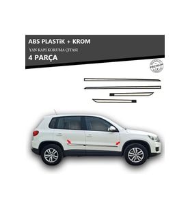 VOLKSWAGEN TIGUAN 2007 ÜZERİ YAN KAPI KORUMA ÇITASI PLASTİK + KROM