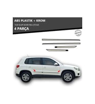 VOLKSWAGEN TIGUAN 2007 ÜZERİ YAN KAPI KORUMA ÇITASI PLASTİK + KROM