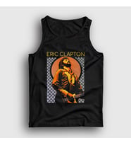 Presmono Unisex Siyah Poster Gitarist Müzik Eric Clapton Atlet 477461tt