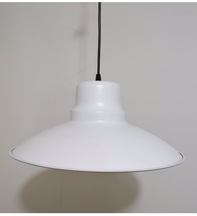 RİOLİGHT RETRO BEYAZ İÇİ BEYAZ TEKLİ METAL SARKIT ÇAP: 37CM (Siyah)