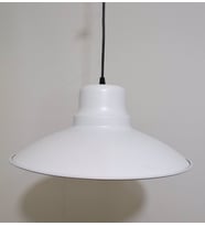 RİOLİGHT RETRO BEYAZ İÇİ BEYAZ TEKLİ METAL SARKIT ÇAP: 37CM (Siyah)