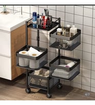 SİYAH METAL  BANYO ORGANİZER, BANYO DÜZENLEYİCİ ,KOZMETİK,TAKI DÜZENLEYİCİ
