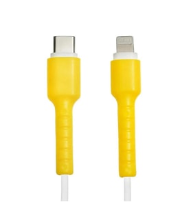Sarı Kablo Ucu Koruyucu İPhone 11-12-13-14 Pro & Promax & Plus Modelleri İle Uyumlu Silikon Koruyucu
