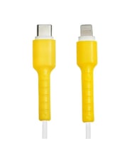 Sarı Kablo Ucu Koruyucu İPhone 11-12-13-14 Pro & Promax & Plus Modelleri İle Uyumlu Silikon Koruyucu