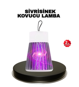 Mor Işıklı Şarjlı Böcek Öldürücü Lamba – Ev, Balkon Ve Kamp Kullanımına Uygun