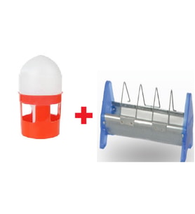 GÜVERCİN SULUĞU 1 LİTRE  + 15 CM GÜVERCİN YEMLİK