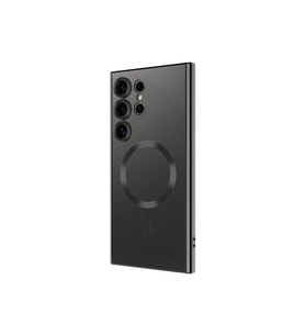 Xiaomi Poco F5 PRO 5G Kılıf Kamera Lens Korumalı Renkli Magsafe Şeffaf Silikon Siyah (Siyah)