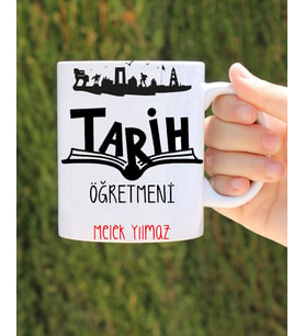 tarih öğretmeni özel tasarım kupa bardak