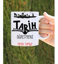 tarih öğretmeni özel tasarım kupa bardak
