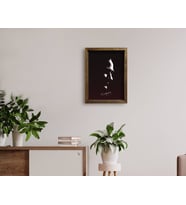 BK Home Atatürk Tasarımlı Doğal Masif Ahşap Çerçeveli Tablo 45x65cm-9