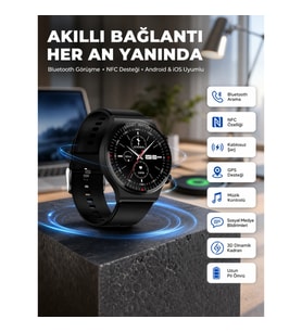 Mey İthalat® Akıllı Saat Yeni Nesil Üç Kordonlu Nabız Ölçer Çağrı Cevaplama