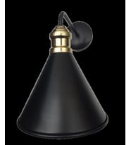 MYLİGHTS  RETRO  RUSTİK  METAL  KONİK APLİK  EN  18 CM   (Siyah)