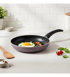 Papilla Optimum Argos Plus 26 cm Mor Kırçıl Granit Efektli Yapışmaz Kızartma ve Sote Tavası
