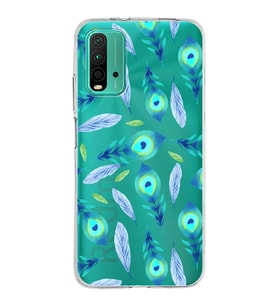 PrintiFy Xiaomi Redmi 9T ile Uyumlu 1mm Slim Fit Nazar Boncuğu 3 Baskılı Şeffaf  Kılıf