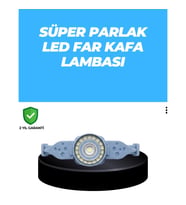 Mey İthalat® Uzun Pil Ömürlü Kamp ve Dağcılık Kafa Lambası