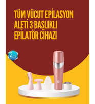 Acısız ve Hassas Tüy Temizleme Cihazı - 3 Başlıklı