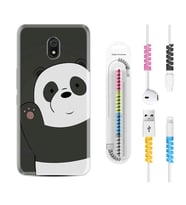 Xiaomi Redmi 8A 8 Pro 9C 9T 10C 11T Pro Kılıf Kablo Koruma Spiral Silikon Hello Panda 1709
