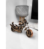 Masaüstü Metal Eskitme Motosiklet Biblo Rulmanlı Dekoratif Motor Biblo Küçük Boy