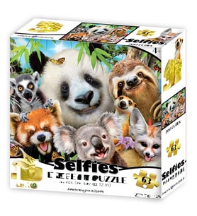 Hayvanat Bahçesi Şirinleri Selfie Puzzle 63 Parça