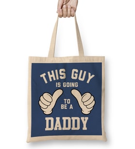 Daddy Gonna Be A Daddy Thumbs Bez Çanta Uzun Saplı