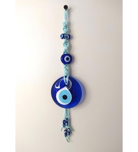 Cam Nazar Kötü Göz Kovucu Hand Made Ağaç Duvar Dekorasyonu Makrome Nazarlık Duvar Ağaç Ev Süsü