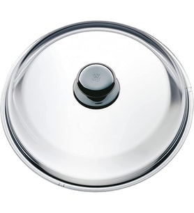 24 cm Cam Tava Kapağı, Isıya Dayanıklı Cam, Metal Kulplu, 24 cm Tavalar İçin, Bulaşık Makinesinde Yıkanabilir
