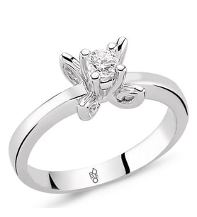 Romeo Pırlanta 0.19 Ct Tektaş Yüzük RM20057 (Çok Renkli)
