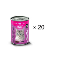 Hobi Maxicat Ciğerli Kedi Konserve Mama 400 g (20 Adet) (Mor)