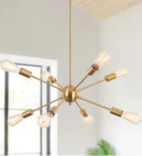 Rosalie 8'li Avize RA-AVZ- 3560-49-72 (Eskitme Altın)