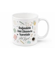 İsme Özel Dağınıklık Tasarım İşareti Yazılı Kupa Bardak Hediye