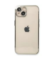 Apple İphone 14 Plus Kılıf Razer Lensli Silikon - Gümüş