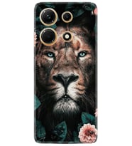 Infınix Note 30 Kılıf Resimli Desenli Baskılı Silikon Leon Flowers 1307