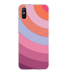 Xiaomi Redmi 9A Uyumlu Kapak  Renk Cümbüşü Tasarımlı Şeffaf Silikon Kılıf