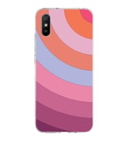 Xiaomi Redmi 9A Uyumlu Kapak  Renk Cümbüşü Tasarımlı Şeffaf Silikon Kılıf